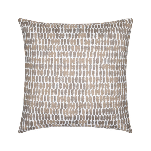 ElaineSmith Thumbprint Latte Indoor/Outdoor Pillow Cover & Insert